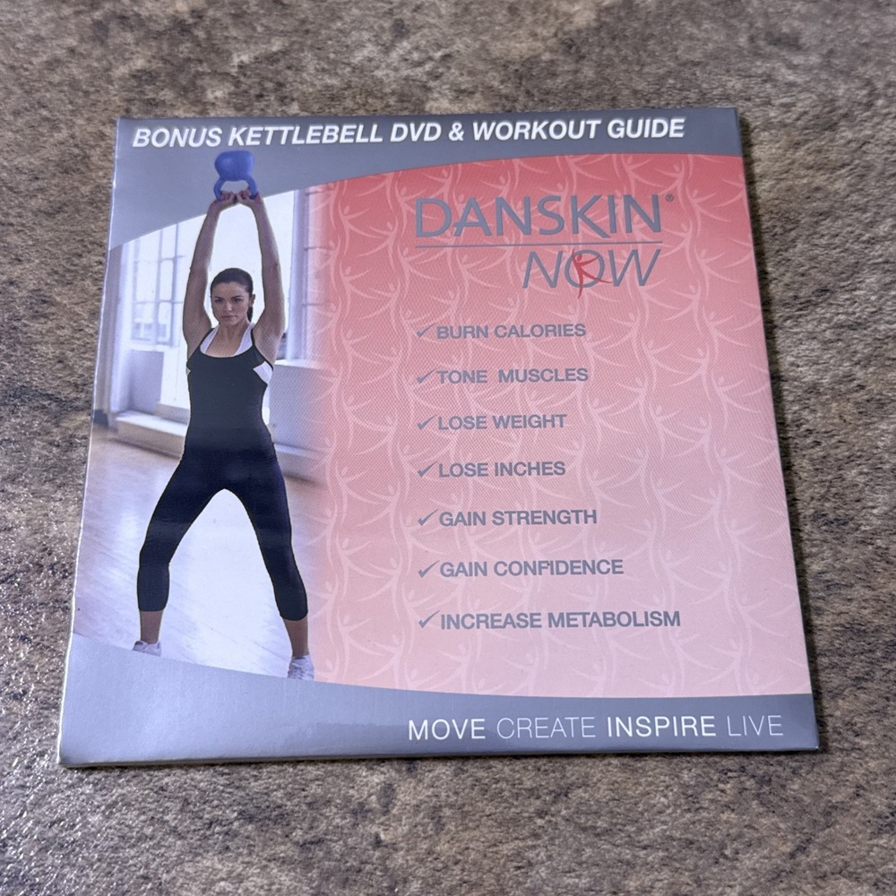 Danskin Now Bonus Kettlebell DVD Workout Guide Exercise Fitness Sculpt Tone NEW